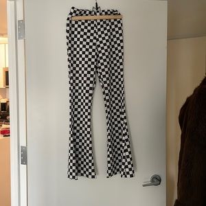 Nasty Gal high waisted checkered pants